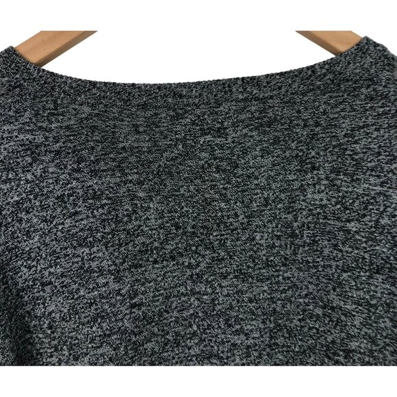 Croft & Barrow Mens Size XL Black/White Flecked V Neck Lightweight Sweater - Picture 5 of 9